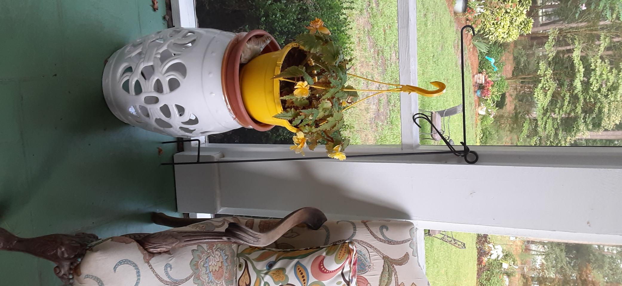 SAFAVIEH Furniture - Imperial Vine Decorative Garden Stool - Orange - Ceramic - Artisan Hand-Painted Design - Ideal for Living Room, Patio, Garden - Fully Assembled (ACS4539D) customer photo 2