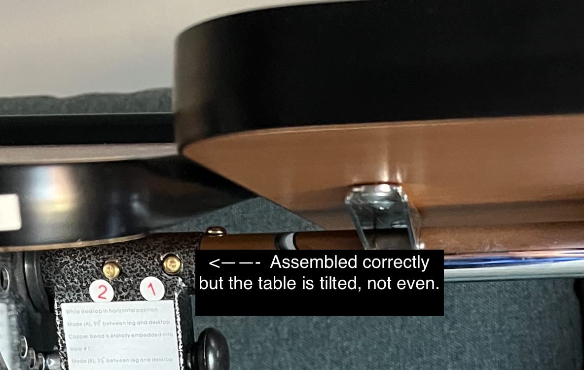Acrobat Professional Overbed/Laptop Table, Tilting Mast, Height Adjustable with Casters. Split Top and Folds for Easy Storage. U-Shaped Base customer photo 1