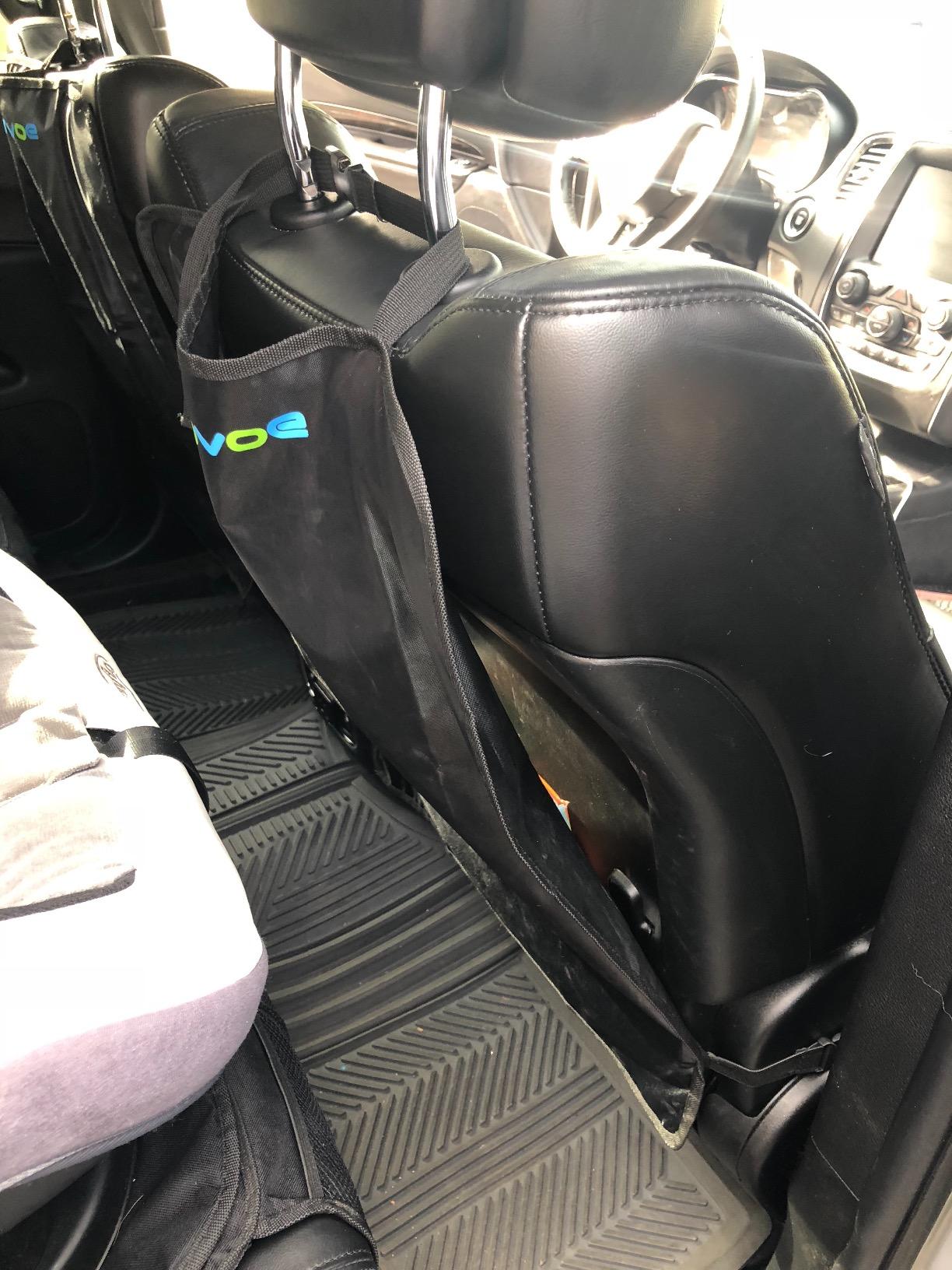 Enovoe Kick Mats Back Seat Protector for Kids - 2 Pack - Premium Quality Car Seat Back Cover Offers Waterproof Protection of Your Upholstery from Mud and Scratches - Backseats Kick Protector for Child customer photo 1