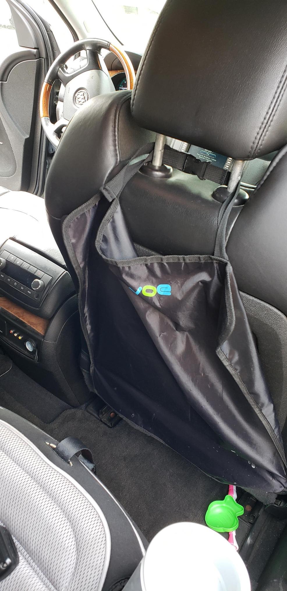Enovoe Kick Mats Back Seat Protector for Kids - 2 Pack - Premium Quality Car Seat Back Cover Offers Waterproof Protection of Your Upholstery from Mud and Scratches - Backseats Kick Protector for Child customer photo 2