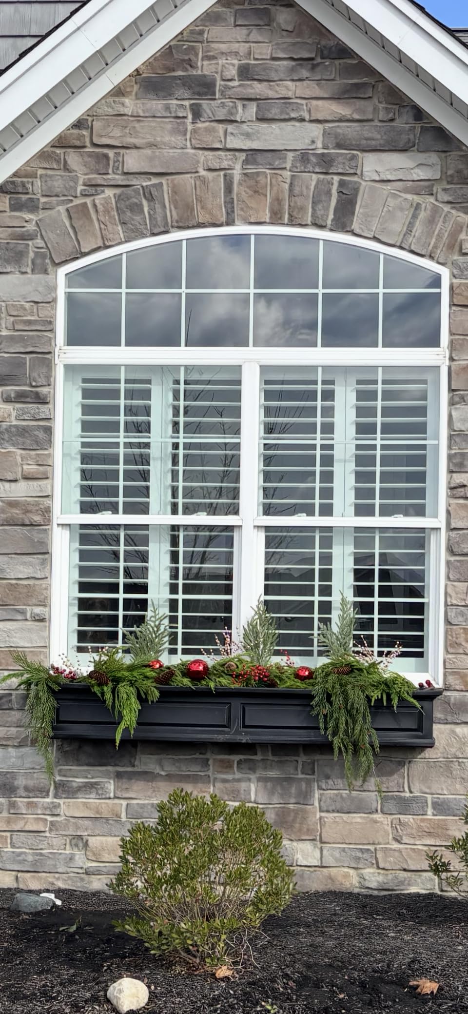 Mayne Nantucket 24in Self-Watering Rectangular Window Box Planter, White | Self-watering, All season, Fade resistant, Mounting brackets included, Built-in overflow, 15-year warranty customer photo 2