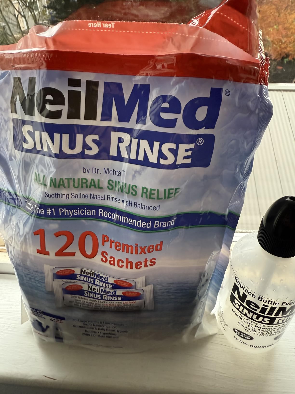NeilMed Sinus Rinse All Natural Relief Premixed Refill Packets 100 Count (Pack of 1) customer photo 1