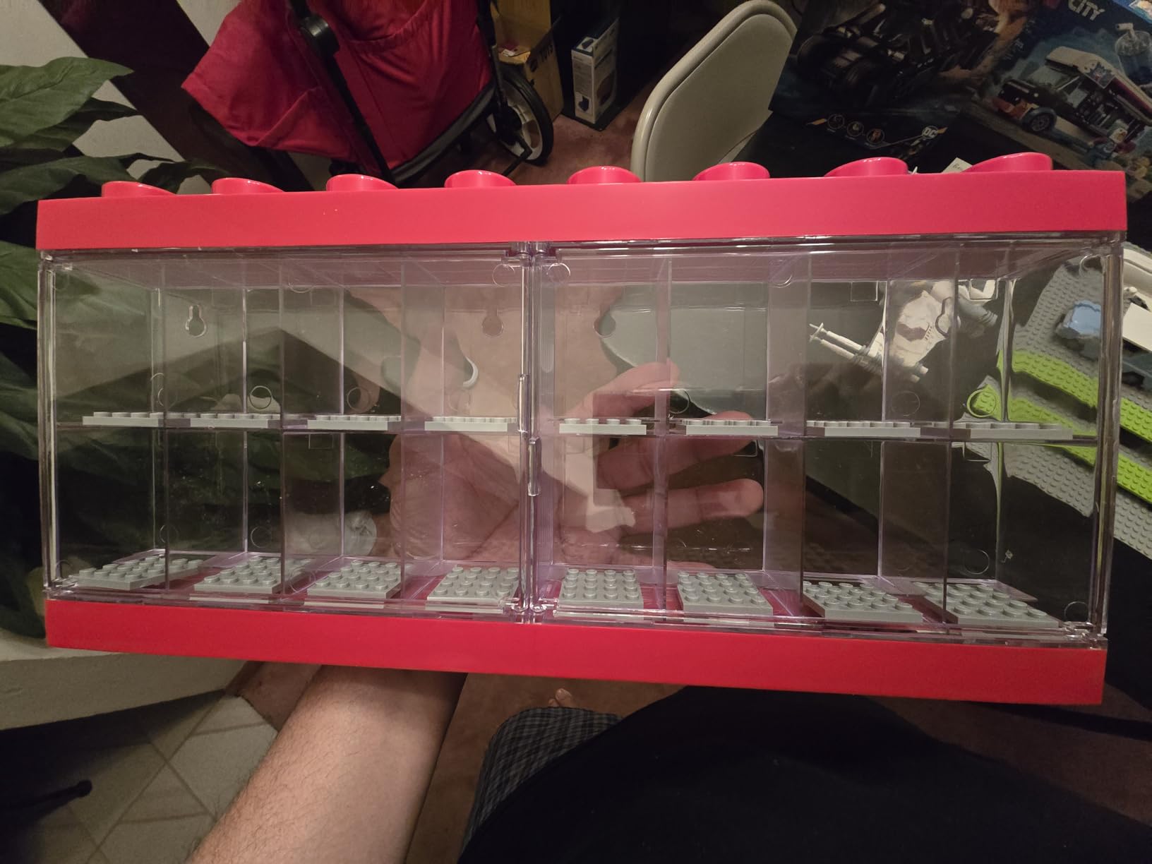 Room Copenhagen LEGO Minifigure Display Case - 8 minifigs, red customer photo 2