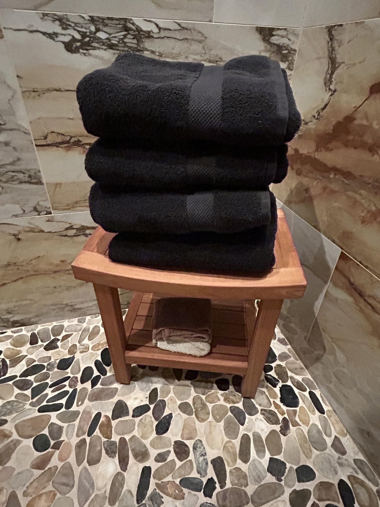 White Classic Luxury Bath Towels Set of 4 Large - 700 GSM Turkish Cotton Ultra Soft Bath Towels 27x54 | Highly Absorbent and Quick Dry | Hotel Towels for Bathroom Luxury, Plush Shower Towels, White customer photo 2