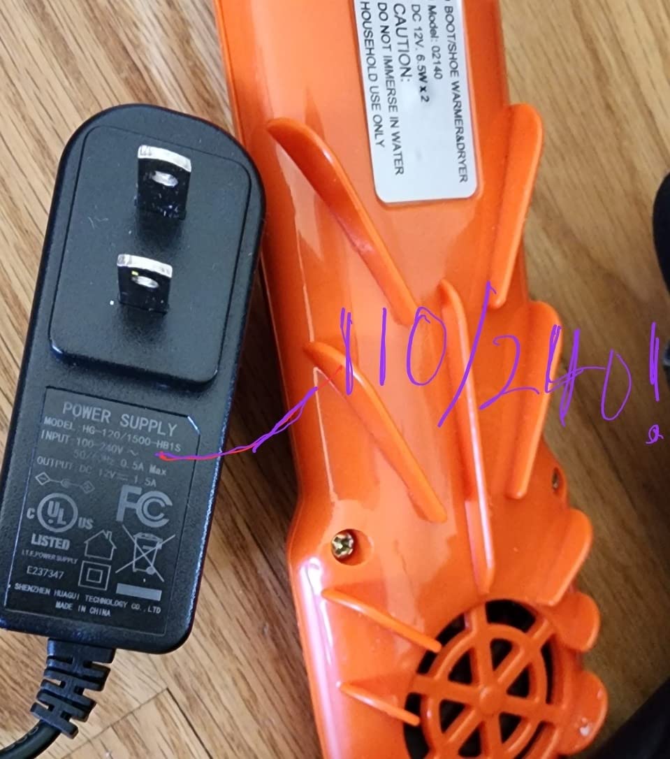 DryGuy Travel Dry DX Boot Dryer and Shoe Dryer, Orange & Black customer photo 2