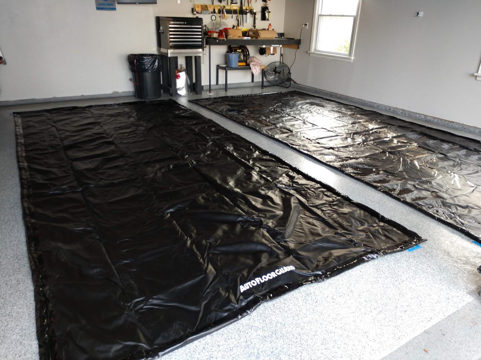 AutoFloorGuard Garage Containment Mat for SUVs & Trucks, 8.5 Ft x 20 Ft | Water-Tight Welded Seams, Raised Perimeter Edge, Holds 64 Gallons, Catches Snow, Ice & Mud, Includes Telescoping Squeegee customer photo 1