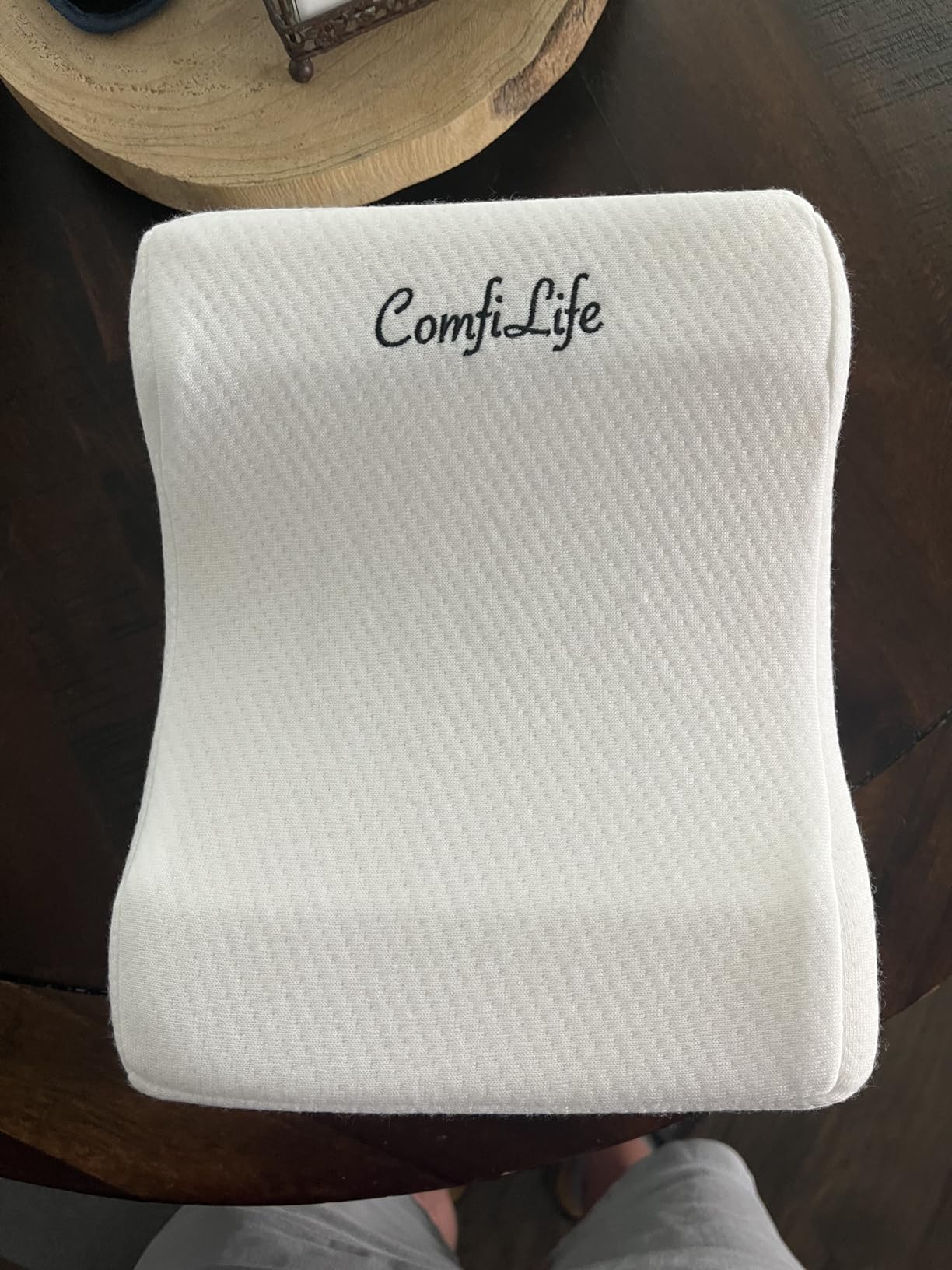ComfiLife Orthopedic Knee and Leg Pillow for Side Sleepers Sleeping - 100% Polyurethane Foam for Back Pain, Hip Pain Relief customer photo 1