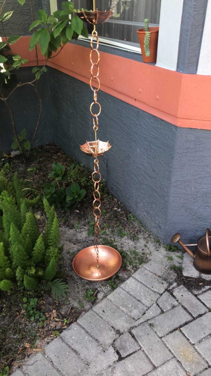 Good Directions 486P-8 Umbrella Rain Chain 8-1/2 Feet Long, Extra Large Umbrellas, 100% Pure Copper customer photo 1