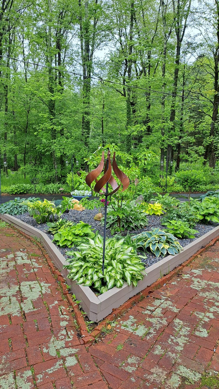 Teamson Home Tulip Kinetic Metal Weather Resistant 360 Degrees Swivel Windmill Wind Spinner for Outdoor Patio Garden Backyard Decking Décor, 70 inch Height, Copper customer photo 1