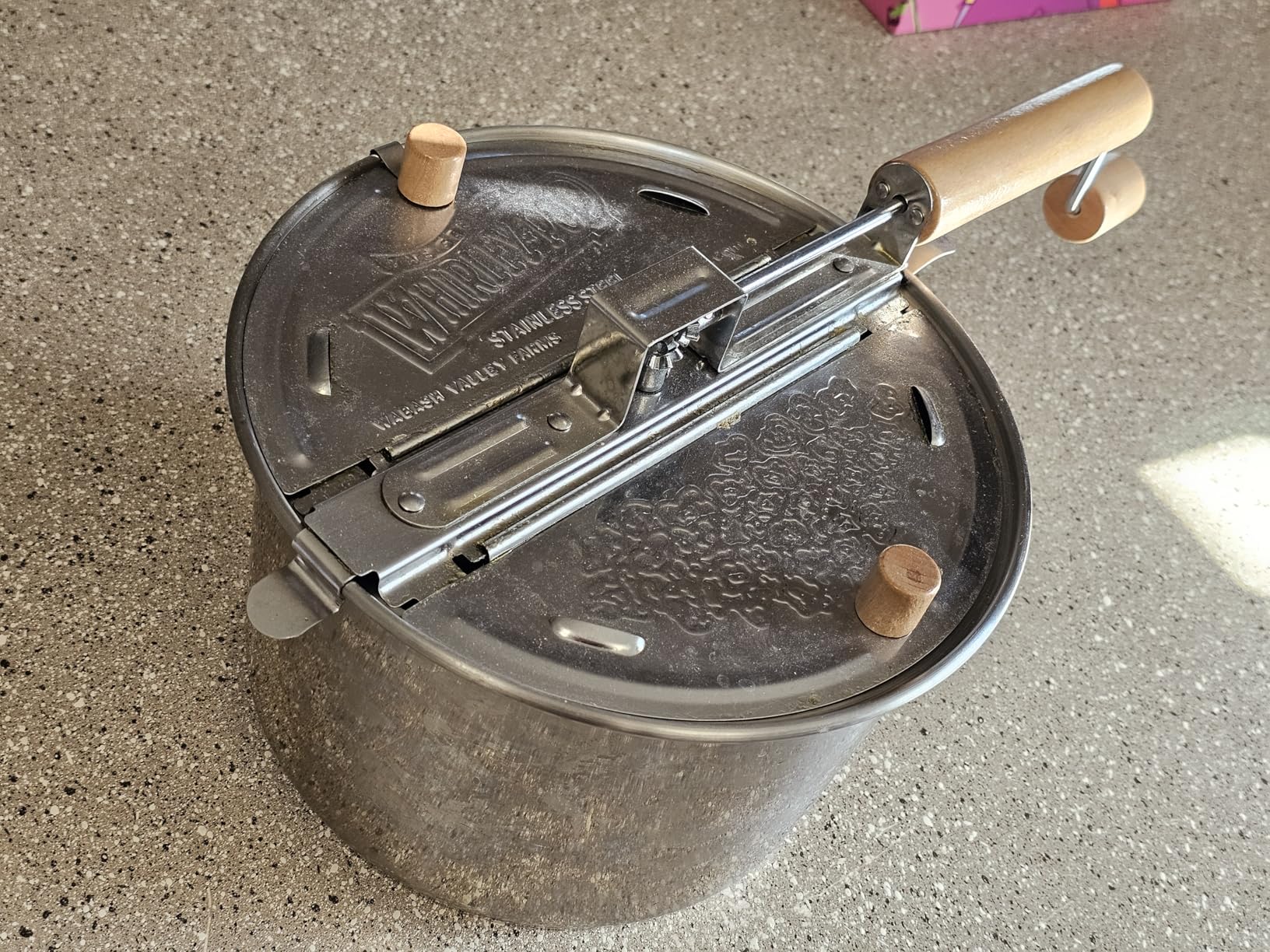 Original Whirley Pop Popcorn Maker - 6 Qt. Popcorn Popper (Stainless Steel), Metal Gears, Wabash Valley Farms Stove Top, Gourmet Popcorn Pot, Culinary Popcorn Popper customer photo 1