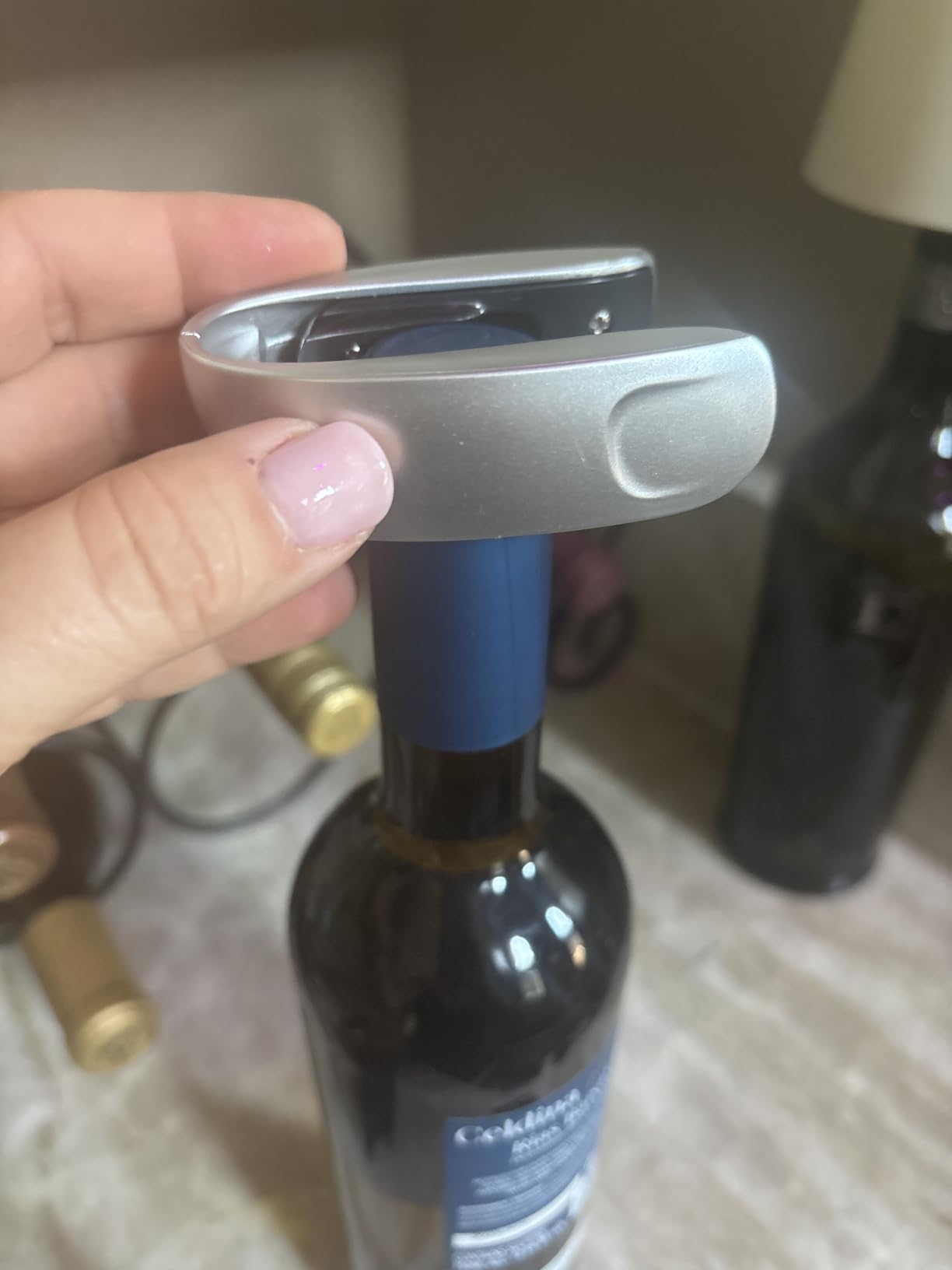 OXO Steel Wine Bottle Opener with Foil Cutter - Stainless Finish, Black | Lever-Action, Easy-Grip Handles, Home Bar, One-Pump Design, Corkscrew customer photo 2