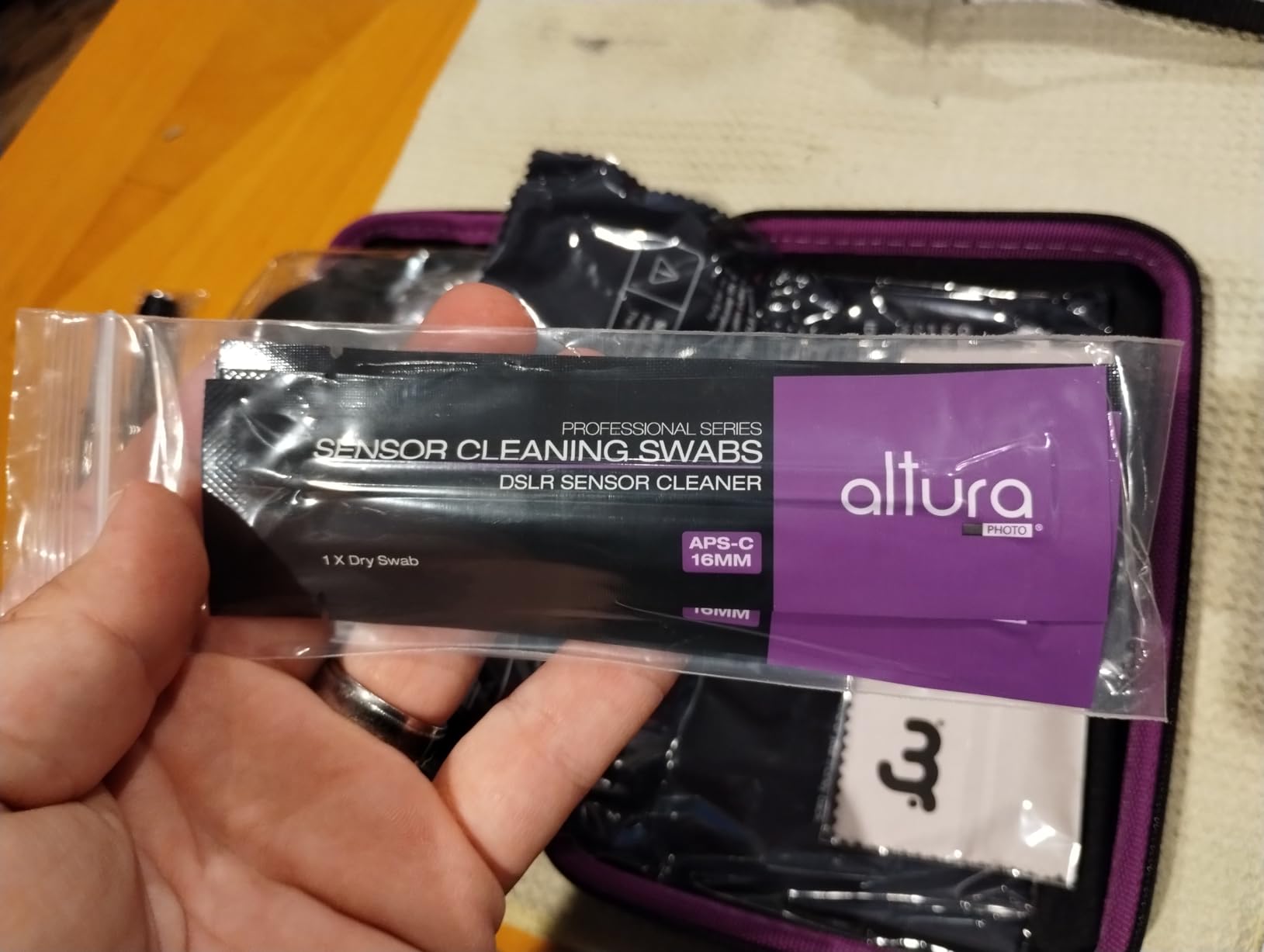 Altura Photo Camera Cleaning Kit, APS-C Sensor Cleaner for DSLR Mirrorless | Streak-Free Results, Includes All-Natural Cleaner, Swabs, Pen, Blower, Brush, Cloth & Hard Case customer photo 2