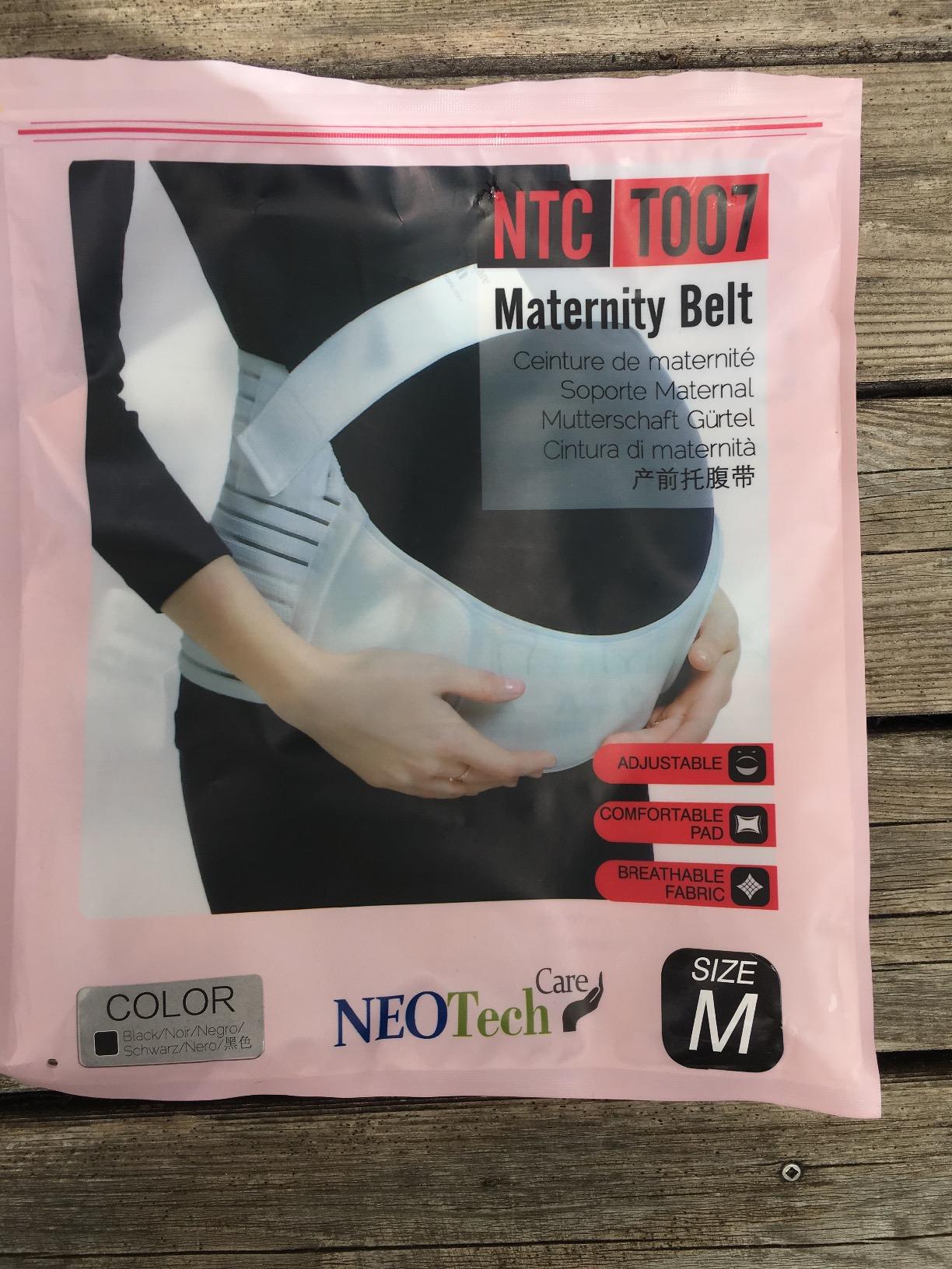 NeoTech Care Pregnancy Belly Band, Maternity Belt, for Pregnancy Belly Support, Back/Pelvic Support (Size M, Black Color) customer photo 1