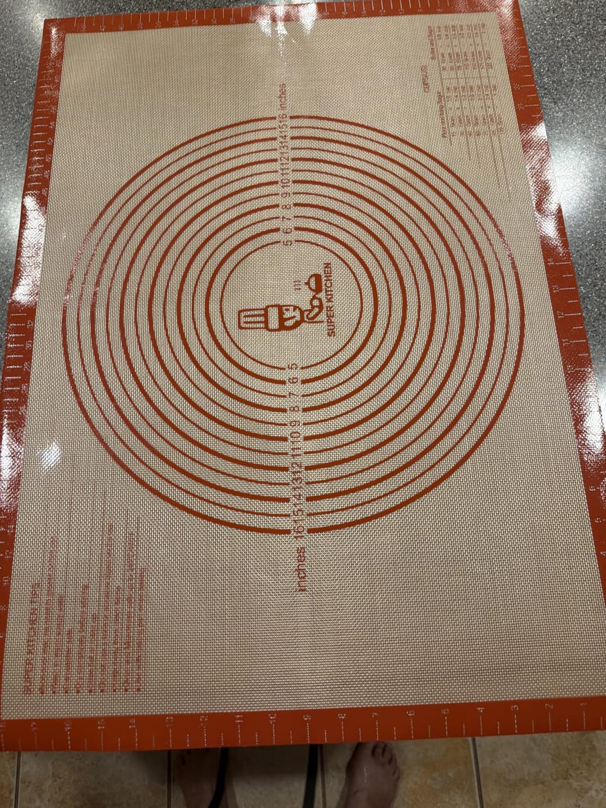 Non-slip Silicone Pastry Mat Extra Large Measurements 16''x 26'' Baking Mat customer photo 1