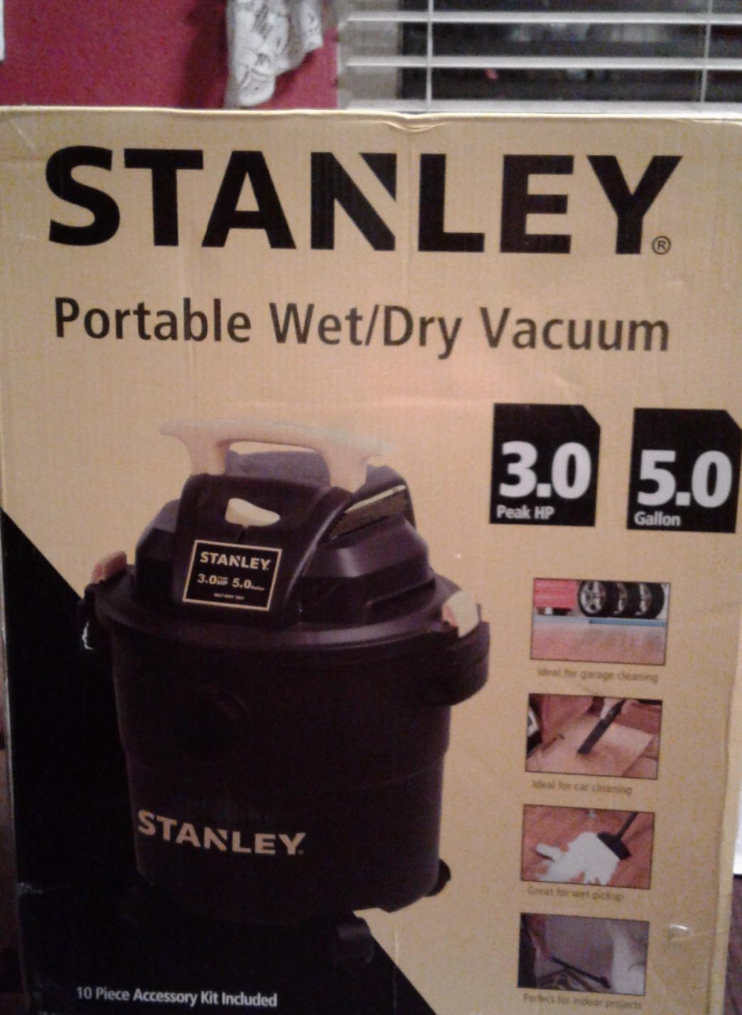 STANLEY Shop Vac SL18115P, 5 Gallon Peak 4 Horsepower Wet Dry Vacuums, Blower 3 in 1 Functions 15 Feet Cleaning Range for Garage, Carpet Clean, Shop Cleaning, Car Detailing with Attachments customer photo 2