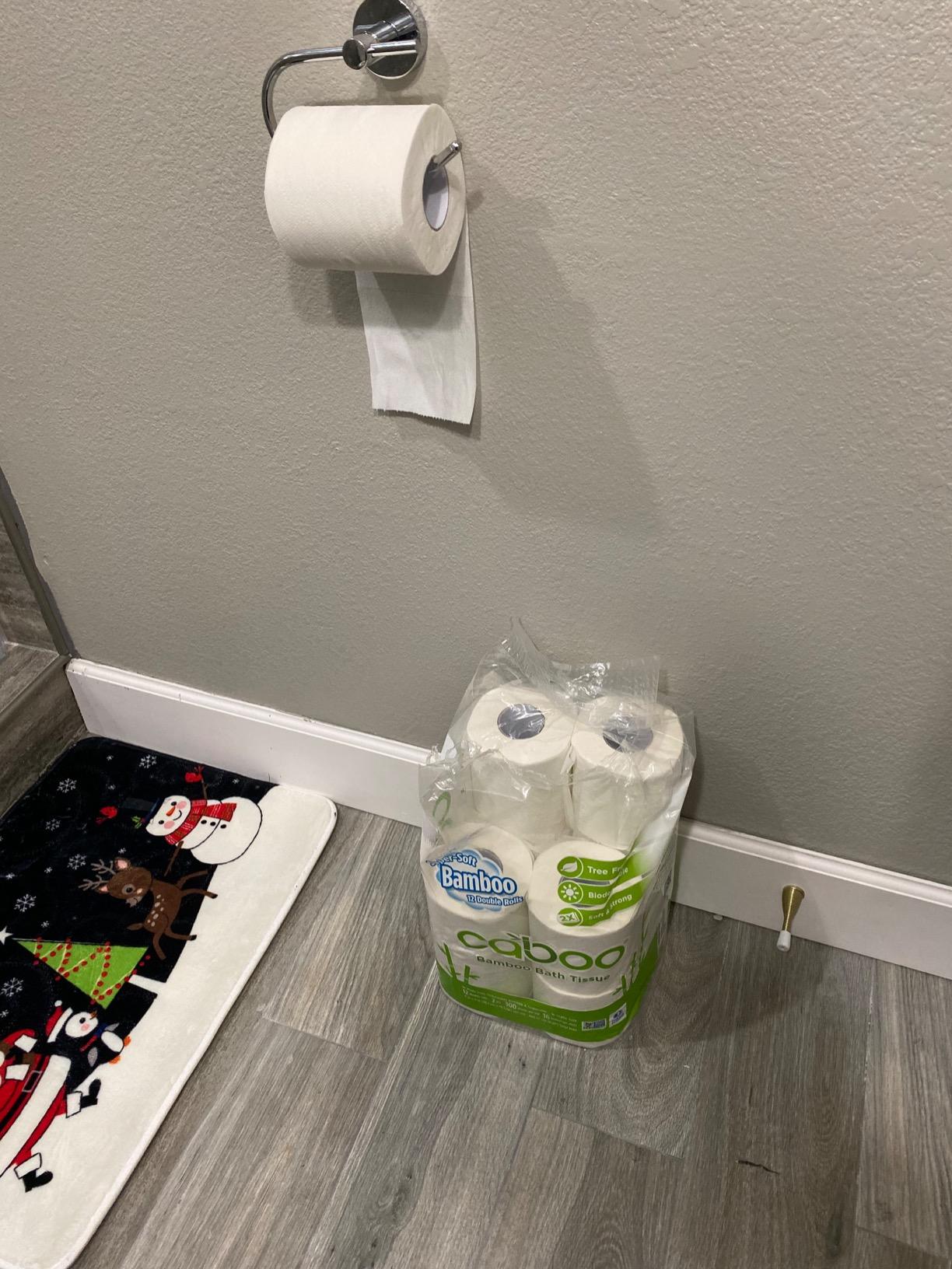 Caboo Tree Free Toilet Paper, PFAS Free, Septic Safe, 24 Rolls | Made with 100% Bamboo, Responsibly Sourced, Organically Grown, Hypoallergenic, BPA Free, Lint Free, Chemical Free, Toxin Free customer photo 2