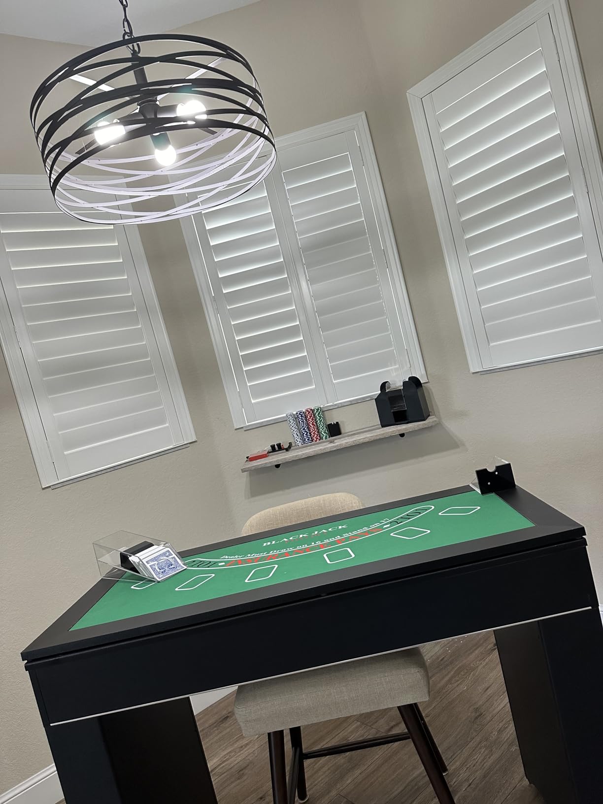 Hathaway Classic Monte Carlo 4 in 1 Casino Game Table - Includes Craps Table, Roulette Table Top, Blackjack Table Top Which Can Be Used as Poker Table Top, Bar Table Top, & Complete Game Accessories customer photo 1