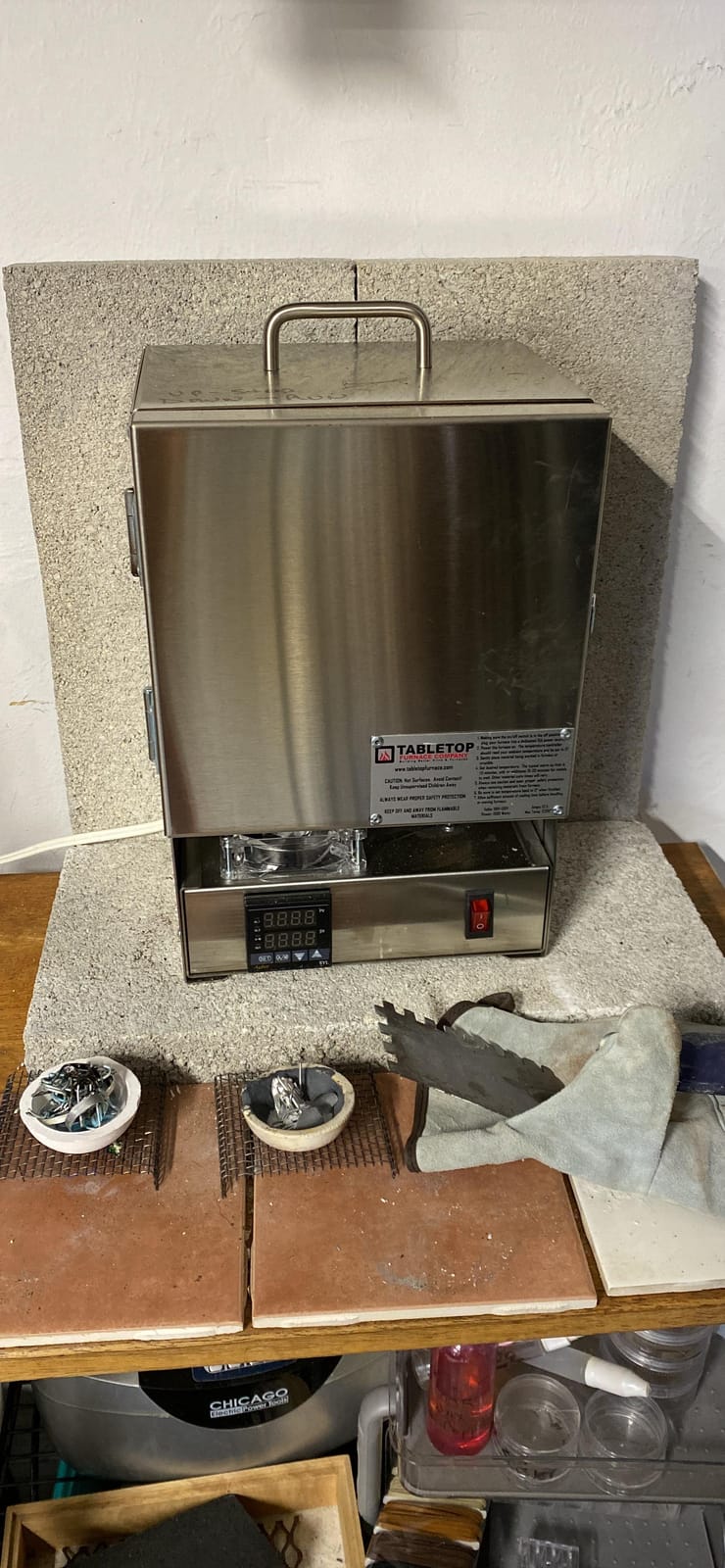 RapidFire Pro-LP Electric Kiln Furnace-2200F 10 Min Melt Gold - Programmable Controller customer photo 2