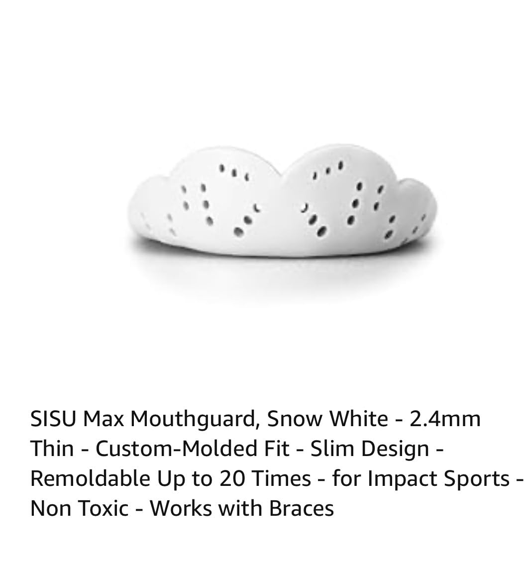 SISU Max Mouthguard - 50% Stronger, Maximum Protection for Rugby, MMA, Boxing, Lacrosse, football, Hockey, High-Impact Sports customer photo 2