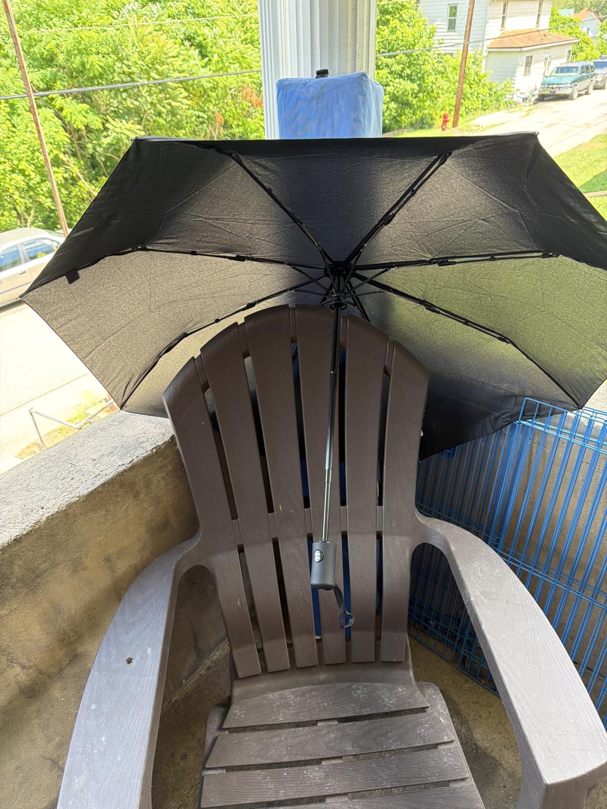 Rain-Mate Windproof Compact Umbrellas for Rain - Strong Reinforced Fiberglass Rib Design & Auto Open & Close - Portable Folding Travel Umbrella - Lightweight & Packable for Women & Men, Easy Collapse customer photo 1