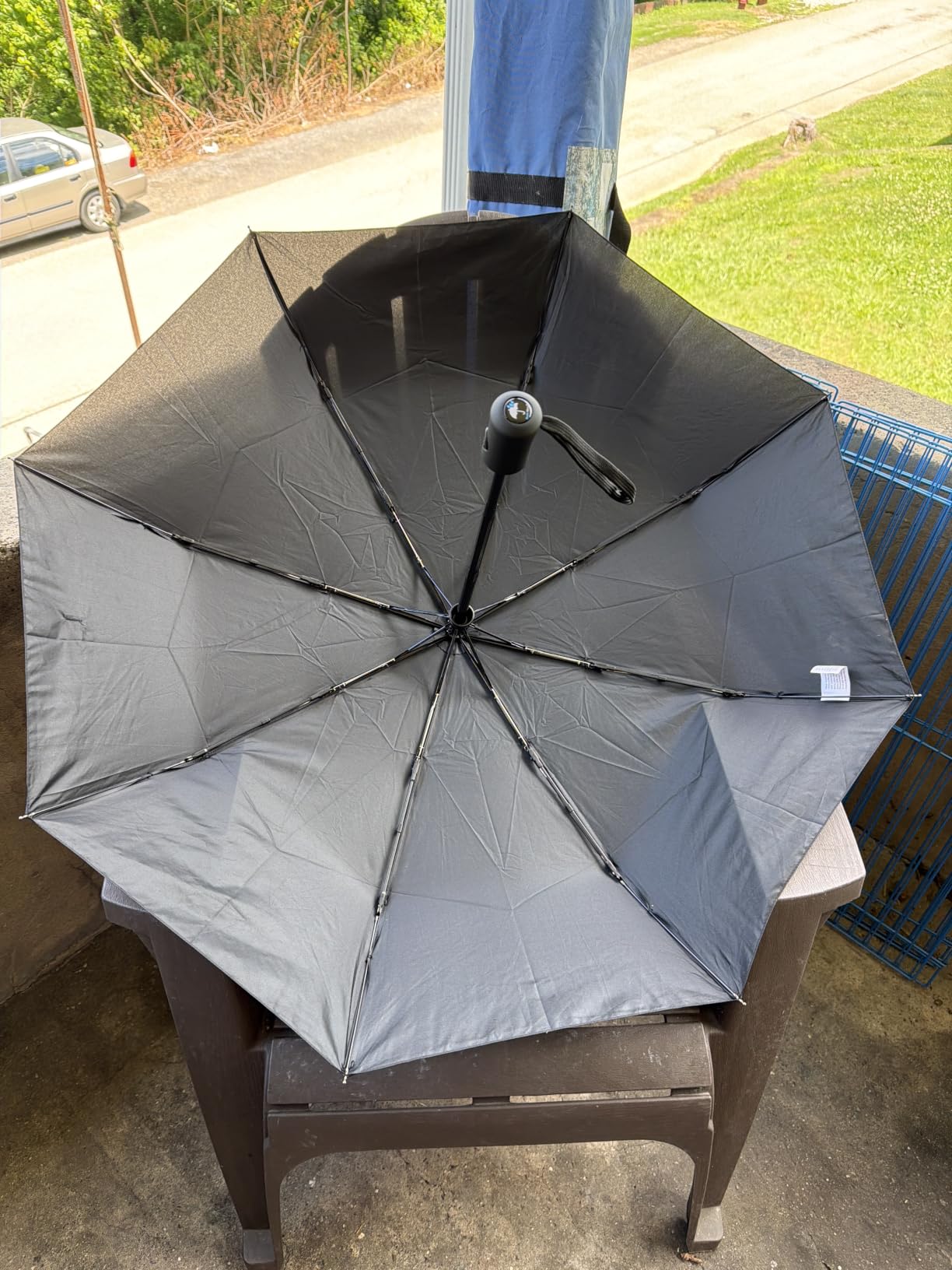 Rain-Mate Windproof Compact Umbrellas for Rain - Strong Reinforced Fiberglass Rib Design & Auto Open & Close - Portable Folding Travel Umbrella - Lightweight & Packable for Women & Men, Easy Collapse customer photo 2