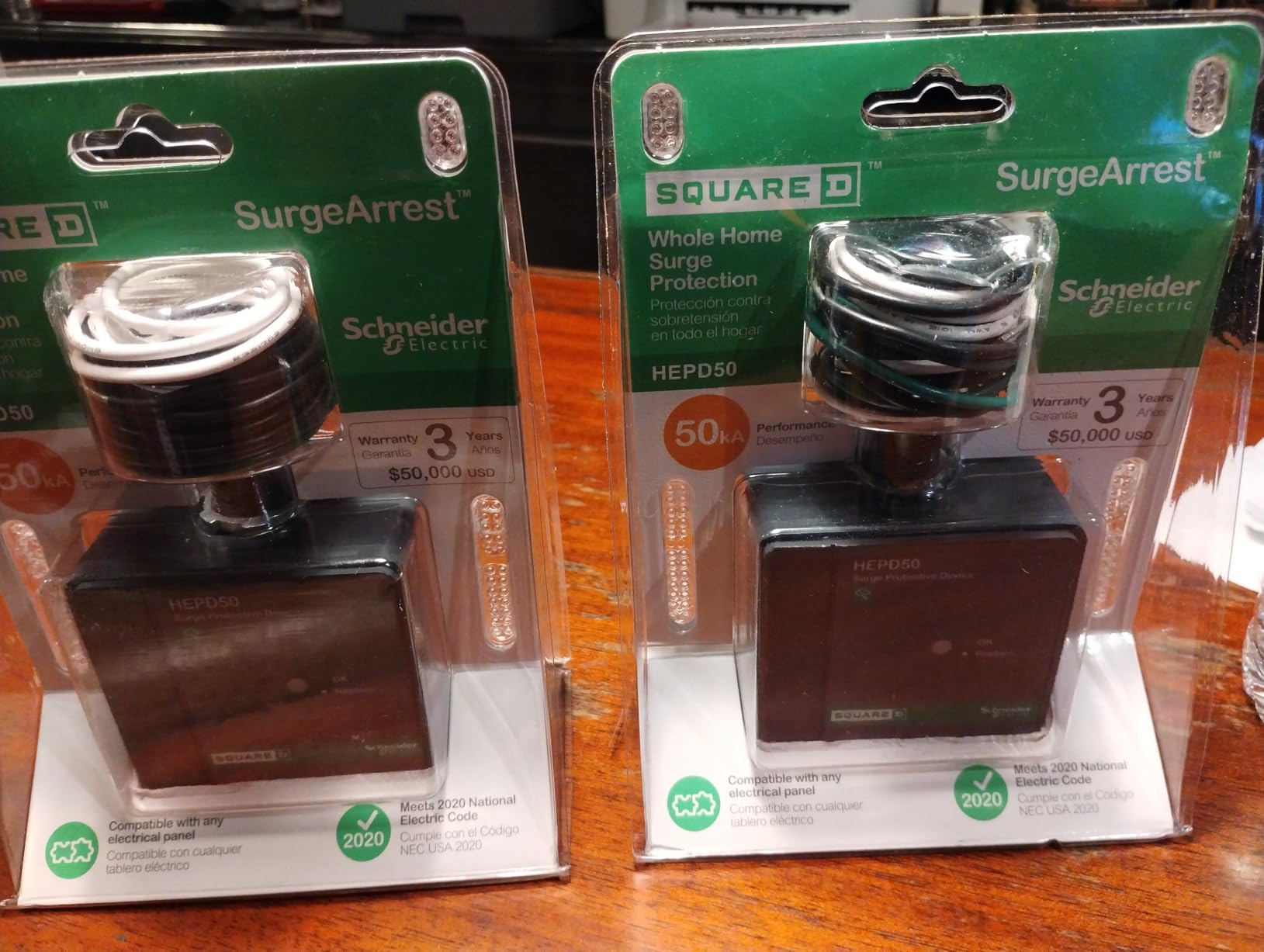 Square D by Schneider Electric HEPD50 Universal Whole House Surge Protection Device, 120/240V, 50kA customer photo 2