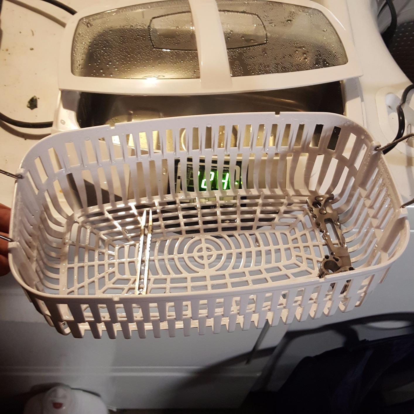 Industrial Grade Ultrasonic Cleaner 160 Watts 2.5 Liters with Heater for Gun Parts Carb Jewelry Dental customer photo 1