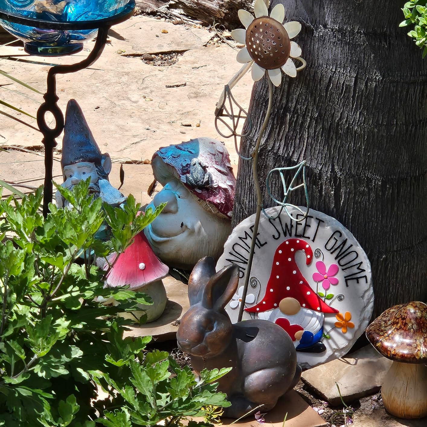 Spoontiques - Garden Décor - Home Sweet Dragonfly Stepping Stone - Decorative Stone for Garden customer photo 1