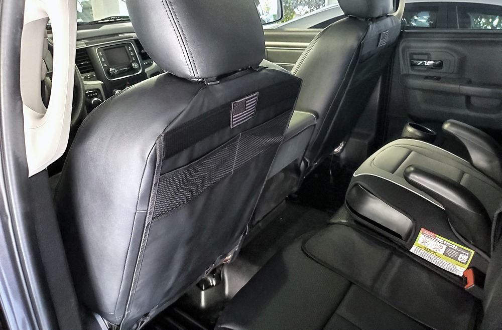 DRIVE AUTO PRODUCTS - 2 Pack Car Seat Back Protectors, Reversible Kick Mats - Black customer photo 2
