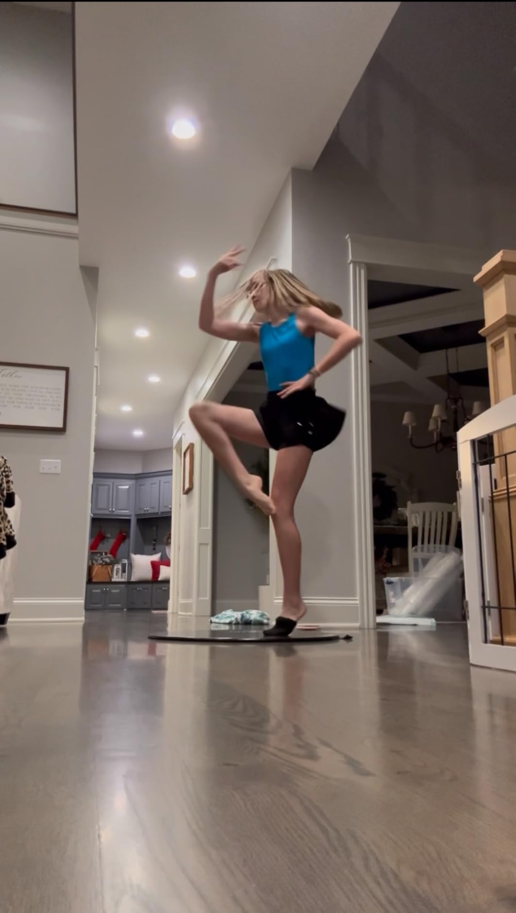 Brand Portable Dance Floor, Marley Flooring Ballet Training Equipment, Turning Boards for Dancers & Figure Skating Practice Mat, Practice Pirouette, USA Made customer photo 1