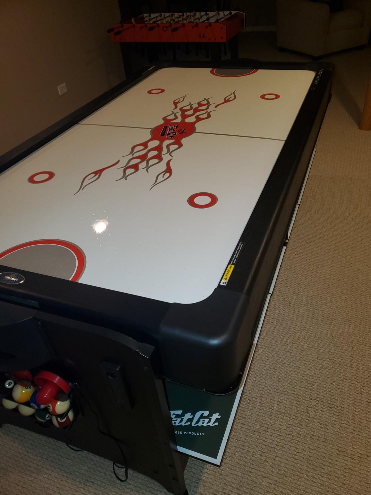 Fat Cat Original 3-in-1 7 Foot Pockey Multi Game Table, Air Hockey Table, Pool Table, and Table Tennis Combo with Accessories customer photo 2