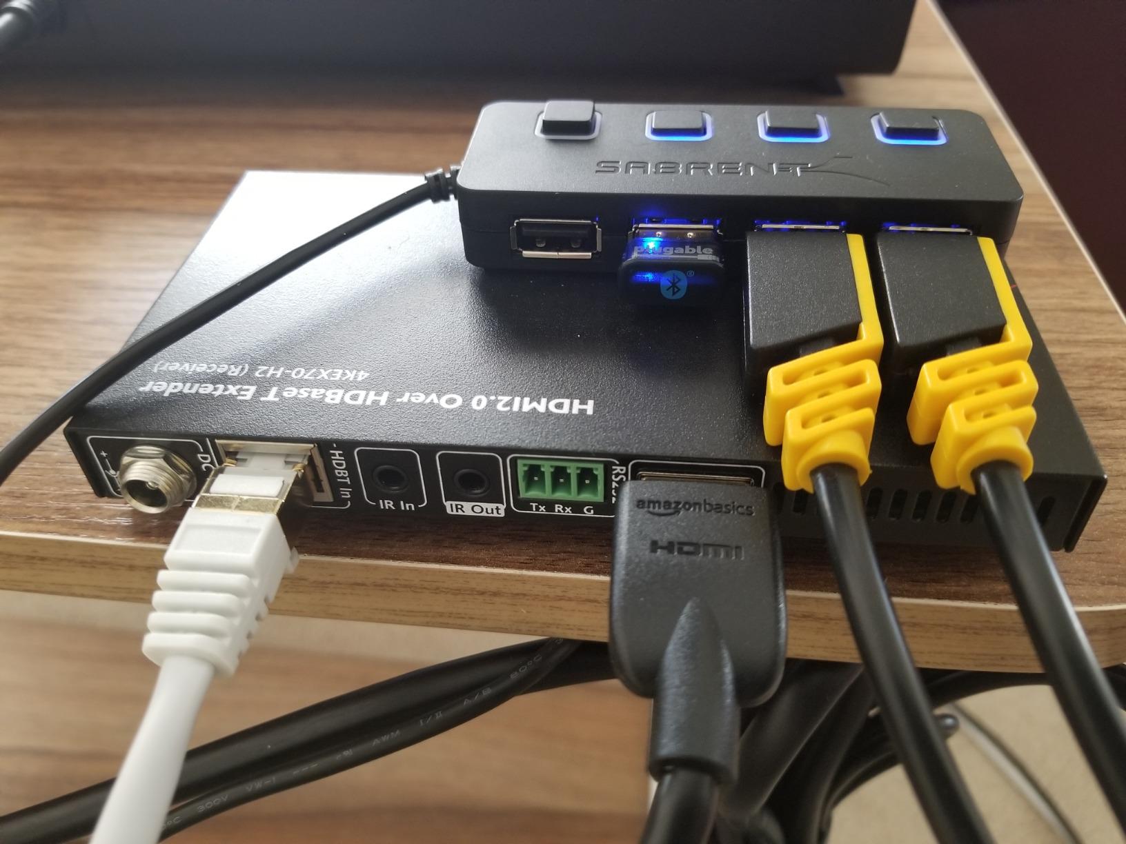 AV Access HDBaseT 4K60Hz HDMI Extender Over Ethernet 230ft (4KEX70-H2) | HDMI over Cat6a/7, CEC, PoE, IR & RS232, HDR10, HDMI 2.0, 3D, Dolby Atmos, DTS:X, Dolby True-HD for Roku, Fire TV, Comcast customer photo 1