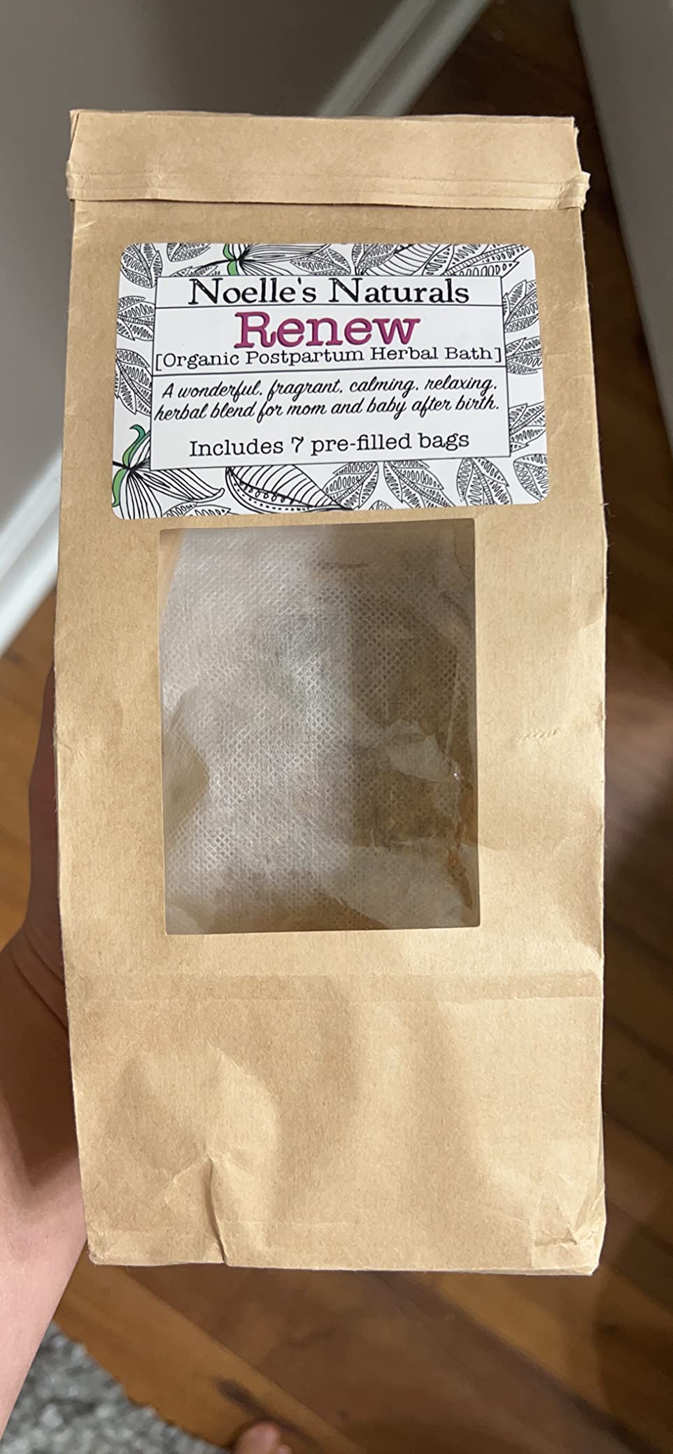 Organic Postpartum Herbal Bath - Pack of 7 Sachets - for After Childbirth - Sitz Bath - Promotes Healing and Relaxation - V-Steam customer photo 2