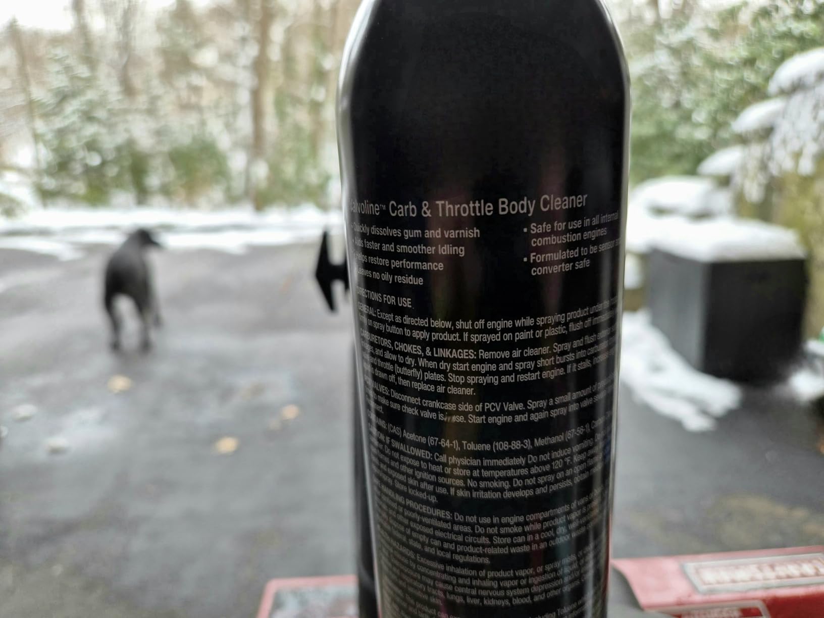 Valvoline Carb, Choke & Throttle Body Cleaner, 13 oz | Dissolves carbon, gum, and varnish to restore engine performance. customer photo 1