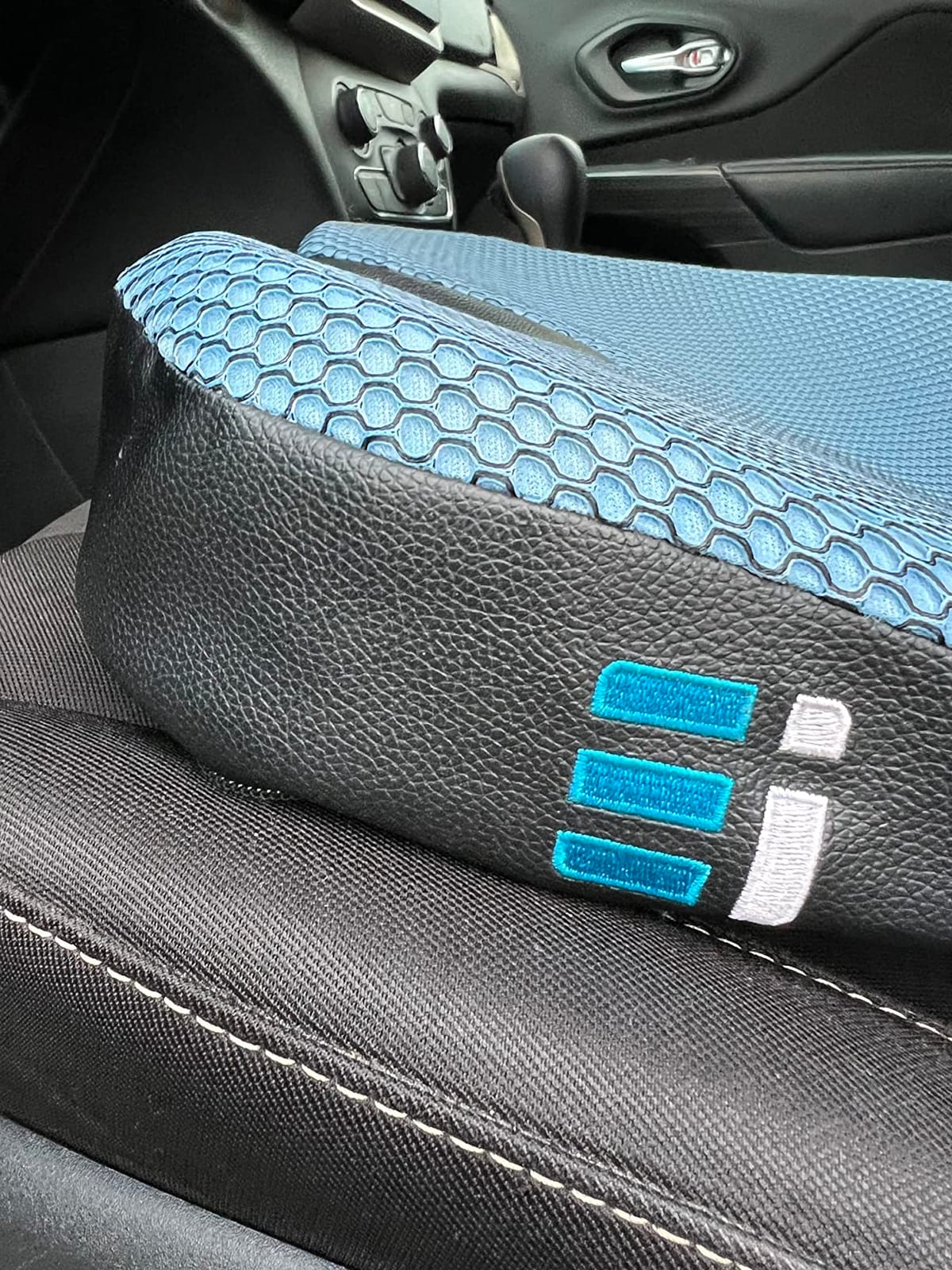 Premium Wedge Car Seat Cushion for Driving - Sciatica Seat Cushion for Car, Office, Home, Back Pain, Hip Support - Ergonomic Non-Slip Memory Foam Driving Pillow customer photo 1