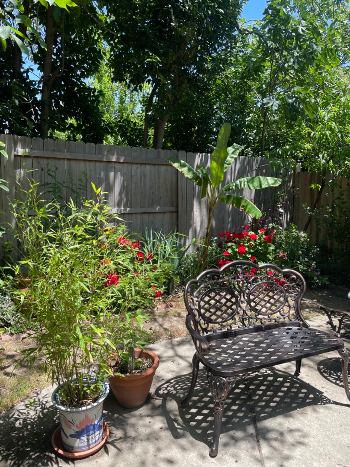 Oakland Living Outdoor Aluminum Loveseat Bench, Bronze customer photo 2
