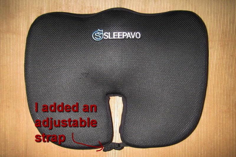 Office Chair Cushion - Seat Cushion for Tailbone Pain Relief - Butt Pillow for Coccyx, Sciatica, and Lower Back Pain - Orthopedic Chair Pad for Lumbar Support in Office Desk, Car, Airplane customer photo 2