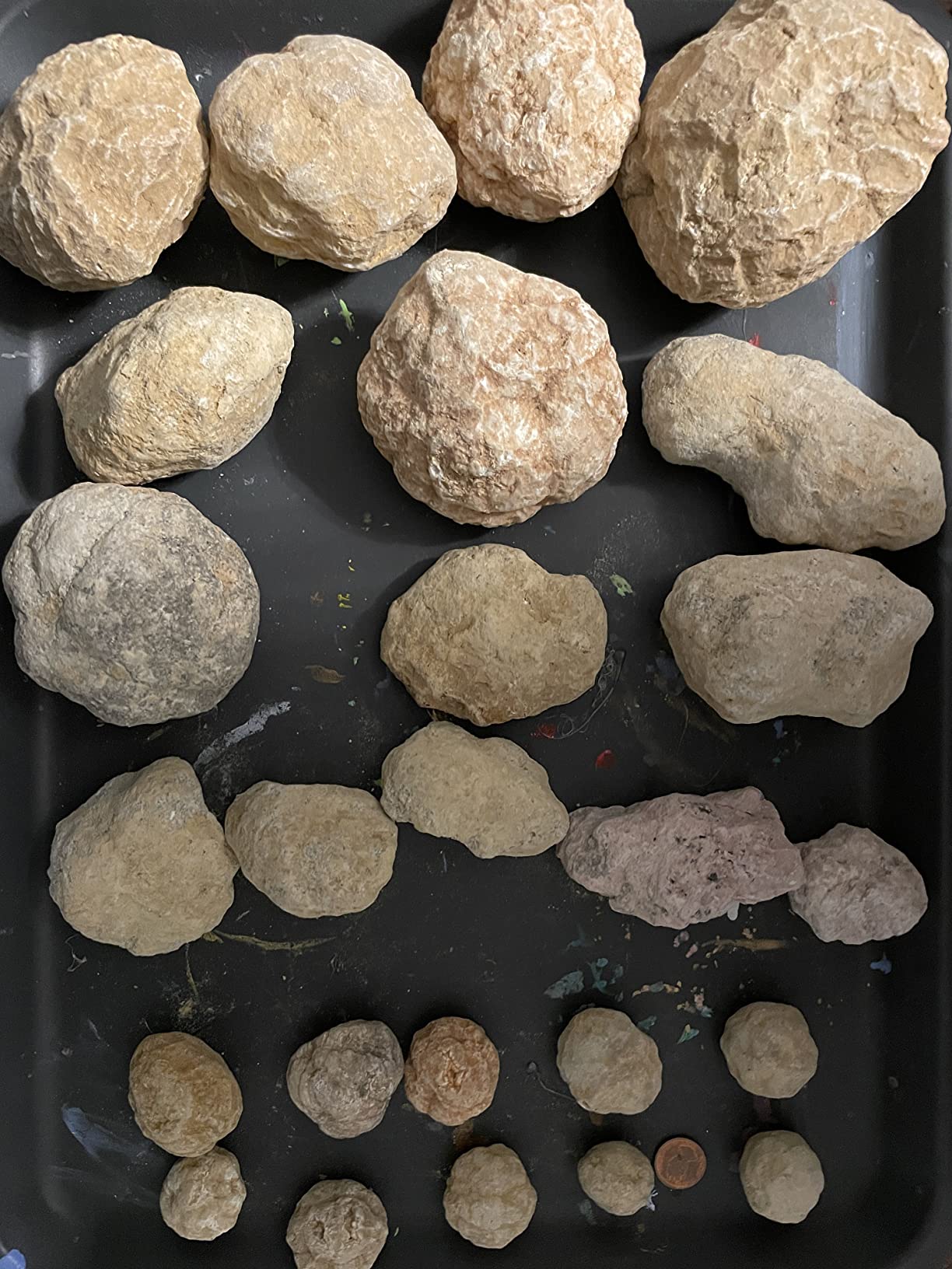 25 Break Your Own Large Premium Moroccan Geodes with Safety Goggles | 25 Large Moroccan Geodes, 1-3 Inch Specimens, Safety Goggles, Real Crystals Inside, Party Favors, Family Activity customer photo 2
