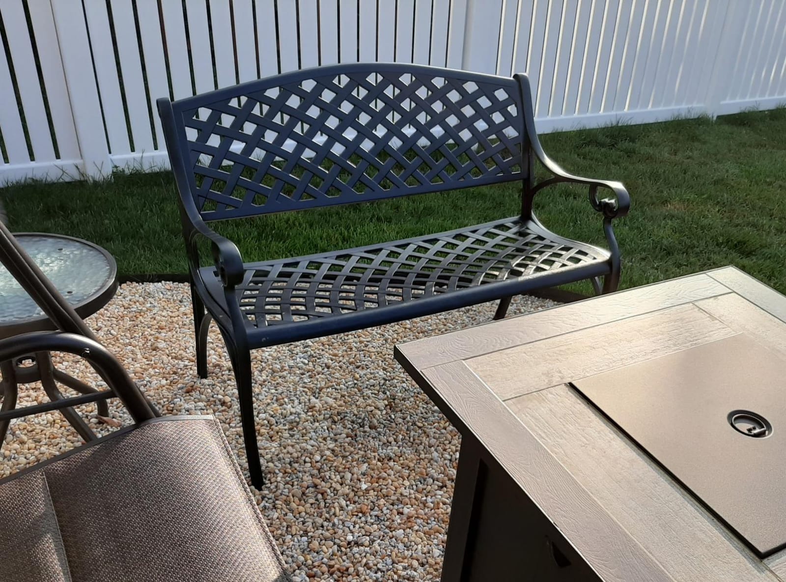 Christopher Knight Home Eastwood Antique Copper Cast Aluminum Bench customer photo 1