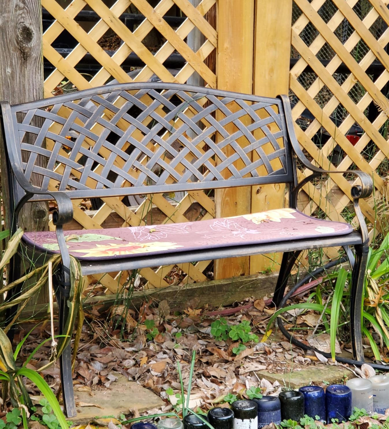 Christopher Knight Home Eastwood Antique Copper Cast Aluminum Bench customer photo 2
