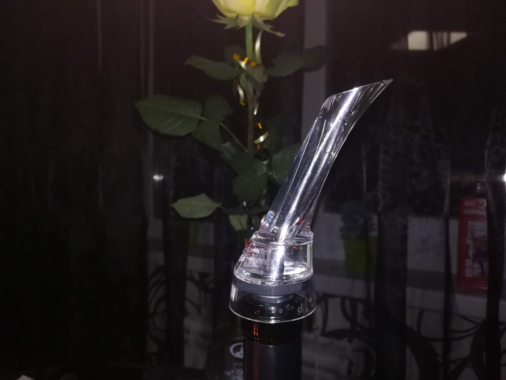 VINABON Wine Aerator Pourer Spout - Updated 2026 Professional Wine Aerator for Superior Flavor, Enhanced Bouquet & Rich, Smooth Finish. No-Leak, No-Drip, Spill-Free Design. customer photo 2
