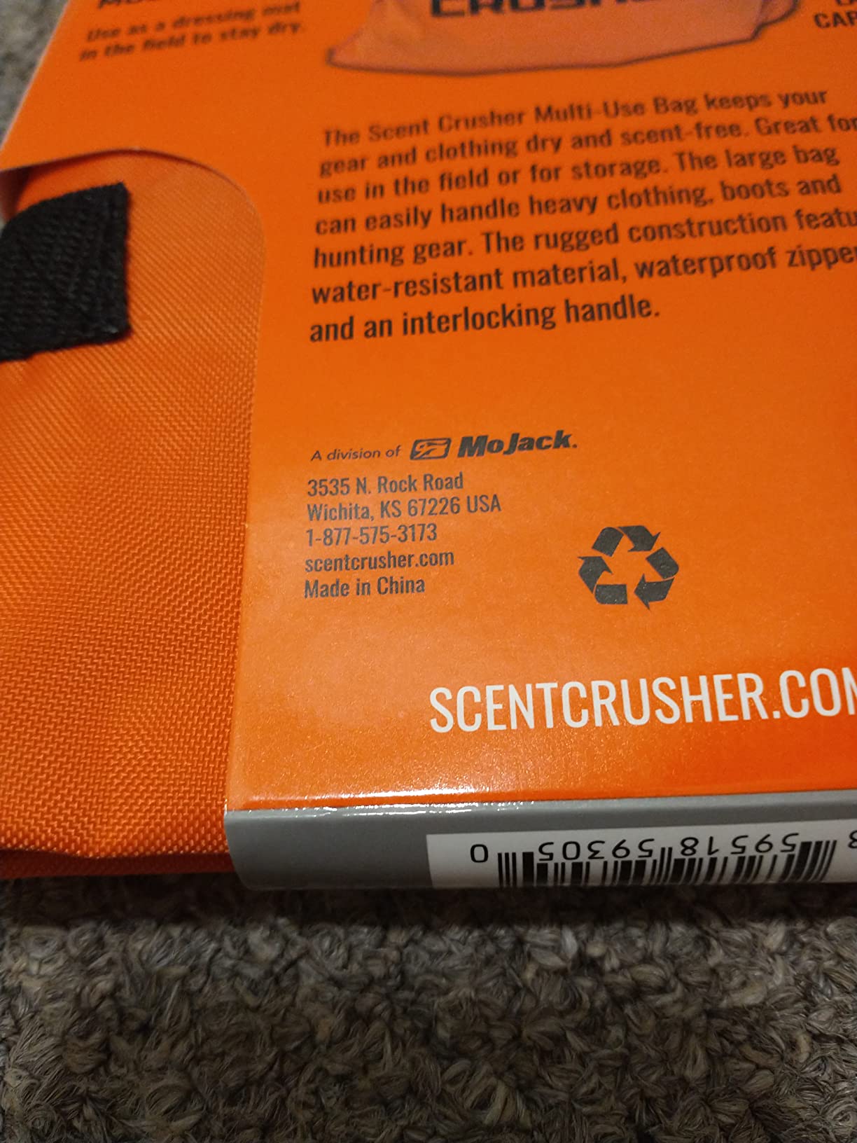 Scent Crusher Multi-Use Scent Free Tote Bag, Waterproof Zippers, Water Resistant, Extra Large 33