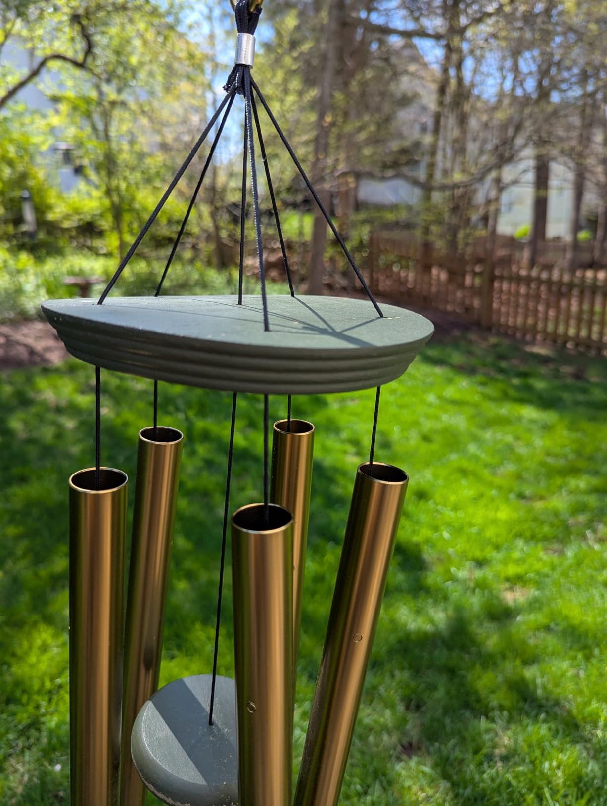 Astarin's Tree of Life Wind Chimes 36in Outdoor Garden Gift for Mom Grandma | 36in tree of life outdoor wind chimes, made from FSC-Certified wood, soft melodic sound, S-hook, patio garden mom gift customer photo 2