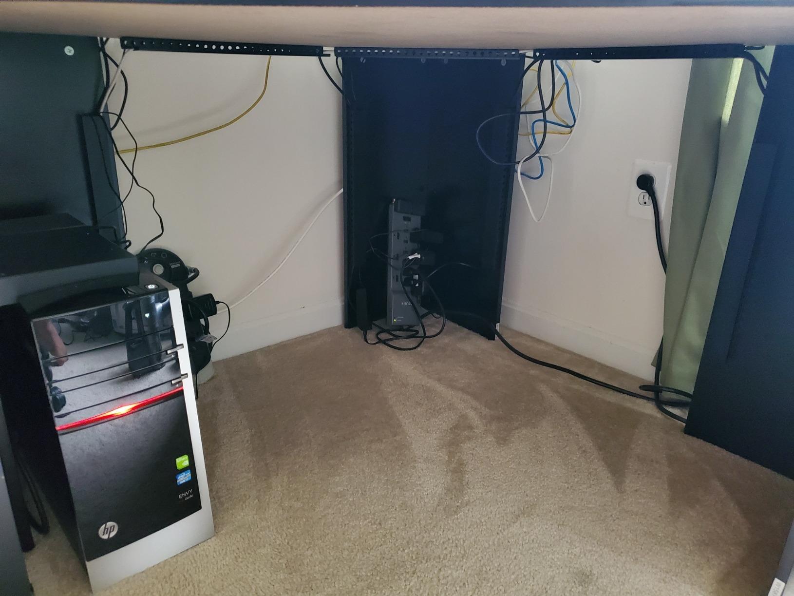 Cable Raceway Kit, Stageek Cable Management System Open Slot Wiring Raceway Duct with Cover, On-Wall Concealer Organizer for Cable Pass to Hide Wires Cords for TVs, Computers - 9x15.4inch, Black customer photo 2