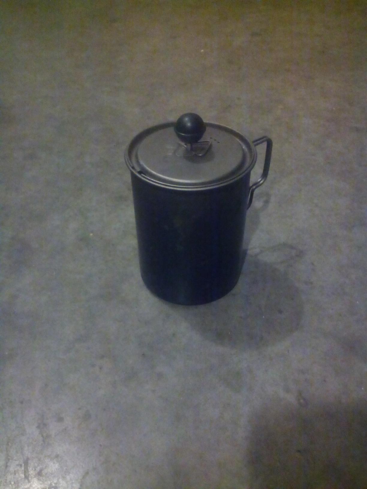 Valtcan 900ml Titanium Pot Boil Cook & Drink From One Pot, 134g Ultralight, Thicker Gauge Grade 1 Ti customer photo 1