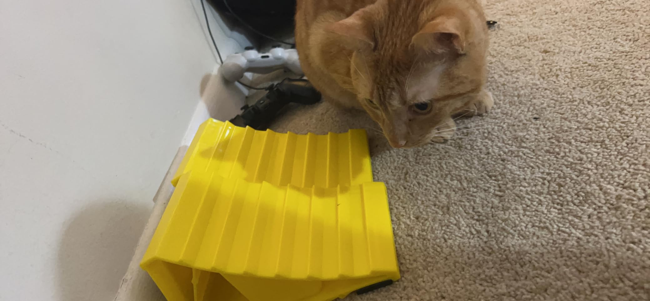 PR1ME Wheel Chocks with Non-Slip Base for RV & Trailer. 2 Pack Heavy Duty Wheel Chock with Bright Yellow. Lightweight Wheel Stoppers for Cars Camper Trucks RVs, Fit for Most Tyre Sizes customer photo 1