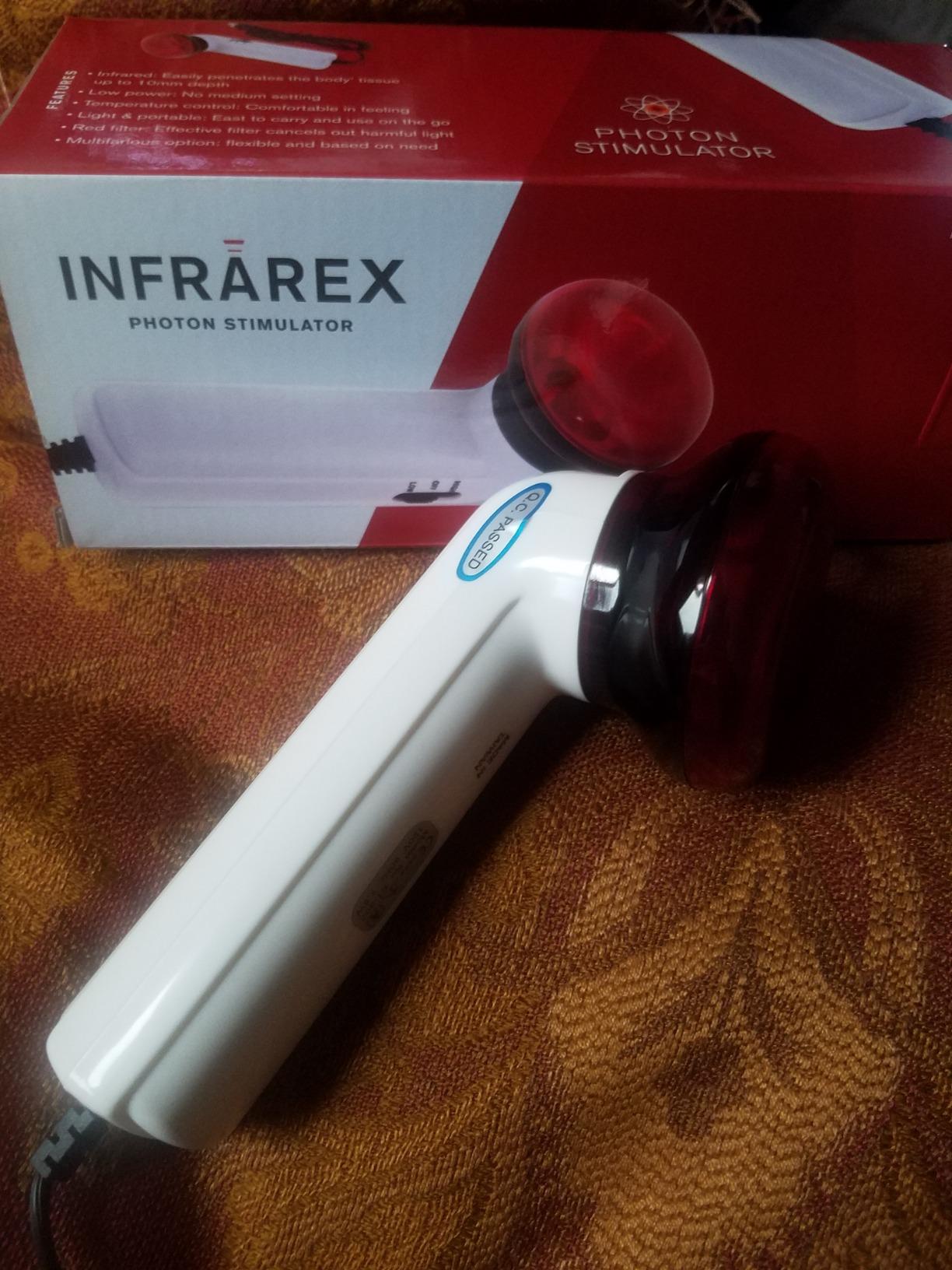 Portable Red Light Therapy Infrared Heating Wand by Infarex, Handheld Heating Lamp with Replacement Red Light Bulb customer photo 1