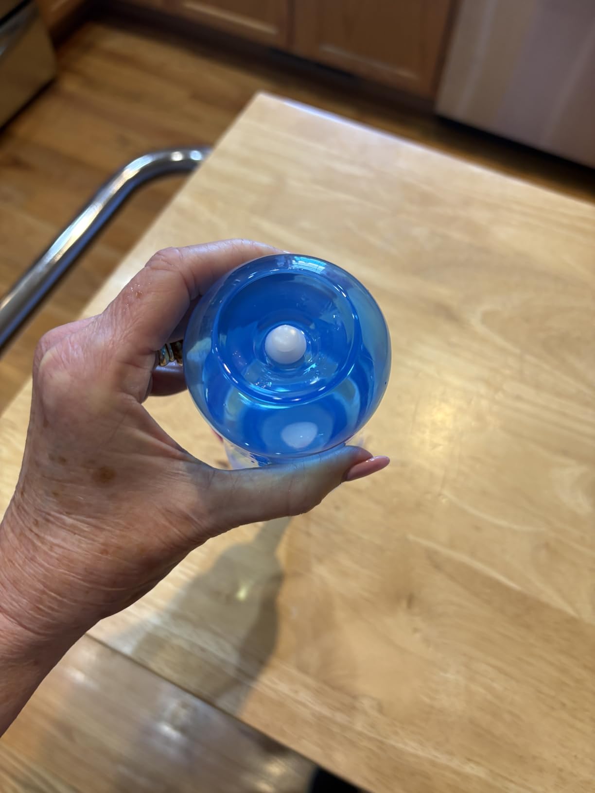MAOEVER Neti Pot Sinus Rinse Bottle Nose Wash Cleaner Pressure Rinse Nasal Irrigation for Adult & Kid BPA Free 300 ML with 30 Nasal Wash Salt Packets and Sticker Thermometer(Blue) customer photo 1