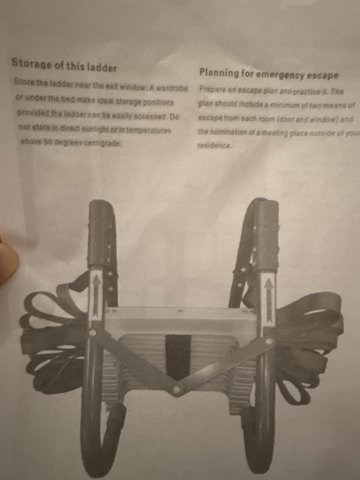 Emergency Fire Escape Ladder 2 Story, 15 Ft customer photo 2