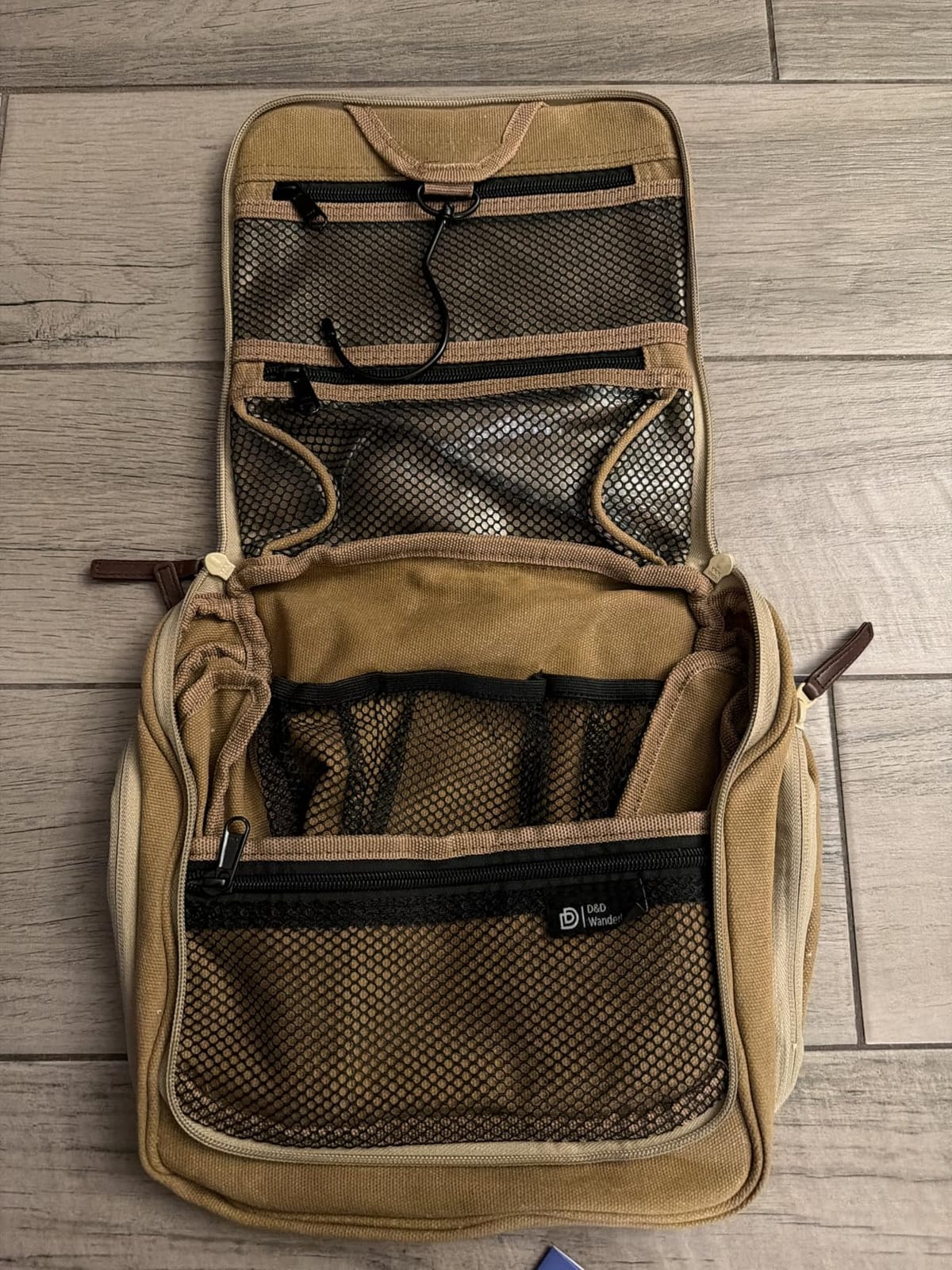 D&D Wanderlust D&D Hanging Travel Toiletry Bag for Men and Women - Cosmetics, Makeup and Toiletries Organizer Kit with 10 Compartments customer photo 2